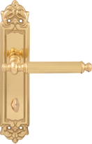 Дверная ручка на планке Melodia Regina 353/229 Wc Латунь полированная