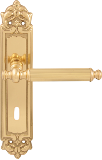 Дверная ручка на планке Melodia Regina 353/229 Cab Латунь полированная