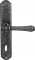 Дверная ручка на планке Melodia Tako 245 245/131 Cab Серебро античное