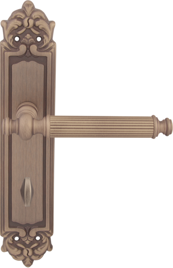 Дверная ручка на планке Melodia Regina 353/229 Wc Бронза матовая