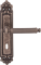 Дверная ручка на планке Melodia Regina 353/229 Cab Серебро античное