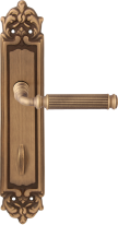 Дверная ручка на планке Melodia Rania 290/229 Wc Бронза матовая