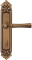 Дверная ручка на планке Melodia Carlo 283/229 Wc Бронза матовая