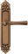 Дверная ручка на планке Melodia Carlo 283/229 Pass Бронза матовая