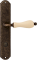 Дверная ручка на планке Melodia Ceramic 179/131 Wc Бронза античная