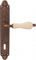 Дверная ручка на планке Melodia Ceramic 179/158Cab Бронза античная