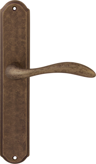 Дверная ручка на планке Melodia Laguna 132/131 pass Бронза античная
