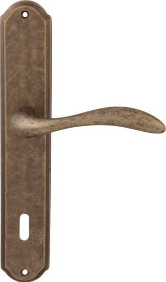 Дверная ручка на планке Melodia Laguna 132/131 Cab Бронза античная