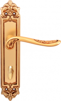 Дверная ручка на планке Melodia Daisy 285/229 Wc Золото французское