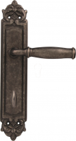 Дверная ручка на планке Melodia Isabel 266/229 WC Серебро античное