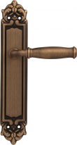 Дверная ручка на планке Melodia Isabel 266/229 Pass Серебро античное