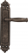 Дверная ручка на планке Melodia Isabel 266/229 Cyl Серебро античное