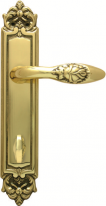 Дверная ручка на планке Melodia Rosa 243/229 Cyl Латунь полированная