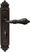 Дверная ручка на планке Melodia Libra 229/229 Wc Серебро античное