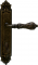 Дверная ручка на планке Melodia Libra 229/229 Wc Бронза античная