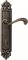 Дверная ручка на планке Melodia Cagliari 225/229 WC Серебро античное