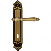 Дверная ручка на планке Melodia Mirella 235/229 Cab Бронза матовая
