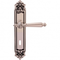Дверная ручка на планке Melodia Mirella 235/229 Cab Серебро 925