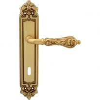 Дверная ручка на планке Melodia Libra 229/229 Cab Золото французское