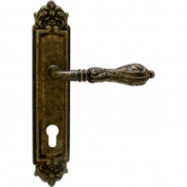 Дверная ручка на планке Melodia Libra 229/229 Cyl Бронза античная