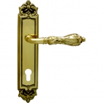 Дверная ручка на планке Melodia Libra 229/229 Cyl Латунь полированная