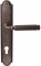 Дверная ручка на планке Melodia Rania 290/458 Cyl Серебро античное
