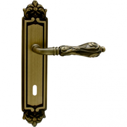 Дверная ручка на планке Melodia Libra 229/229 Cab Бронза матовая