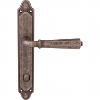 Дверная ручка на планке Melodia Denver 424/158 WC Серебро античное