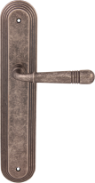 Дверная ручка на планке Melodia Alpha 293 Pass/P 235 Серебро античное
