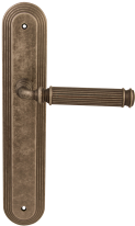 Дверная ручка на планке Melodia Rania 290 Pass/P 235 Серебро античное