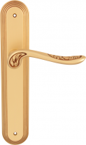 Дверная ручка на планке Melodia Daisy 285 Pass/P 235 Золото французское