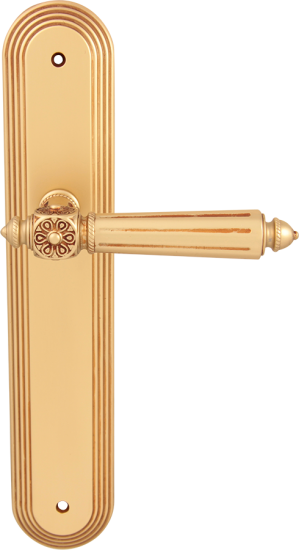 Дверная ручка на планке Melodia Nike 246 Pass/P 235 Золото французское