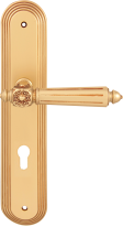 Дверная ручка на планке Melodia Nike 246 Cyl/P 235 Золото французское