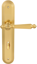 Дверная ручка на планке Melodia Mirella 235 WC/P 235 Латунь полированная