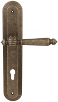 Дверная ручка на планке Melodia Mirella 235 Cyl/P 235 Серебро античное