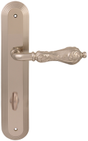 Дверная ручка на планке Melodia Libra 229 WC/P 235 Серебро
