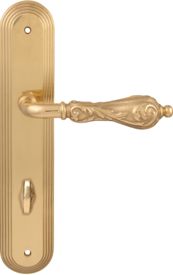 Дверная ручка на планке Melodia Libra 229 WC/P 235 Латунь полированная