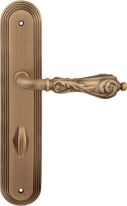 Дверная ручка на планке Melodia Libra 229 WC/P 235 Бронза матовая