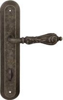 Дверная ручка на планке Melodia Libra 229 WC/P 235 Серебро античное