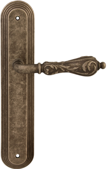 Дверная ручка на планке Melodia Libra 229 Pass/P 235 Серебро античное