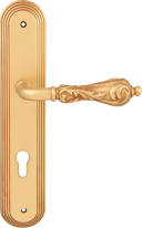 Дверная ручка на планке Melodia Libra 229 Cyl/P 235 Золото французское