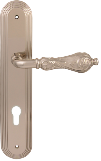 Дверная ручка на планке Melodia Libra 229 Cyl/P 235 Серебро