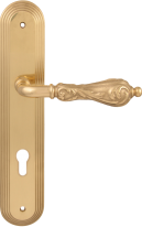 Дверная ручка на планке Melodia Libra 229 Cyl/P 235 Латунь полированная