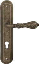 Дверная ручка на планке Melodia Libra 229 Cyl/P 235 Серебро античное