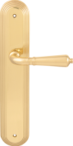 Дверная ручка на планке Melodia Antik 130 Pass/P 235 Латунь полированная