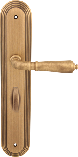 Дверная ручка на планке Melodia Antik 130 WC/P 235 Бронза матовая