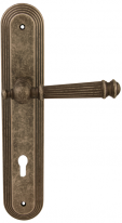 Дверная ручка на планке Melodia Veronica 102 Cyl/P 235 Серебро античное