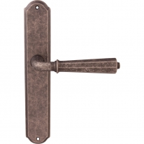Дверная ручка на планке Melodia Denver 424/131Pass Серебро античное
