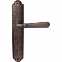 Дверная ручка на планке Melodia Denver 424/458Pass Серебро античное
