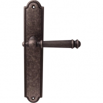 Дверная ручка на планке Melodia Veronica 102/458Pass Серебро античное